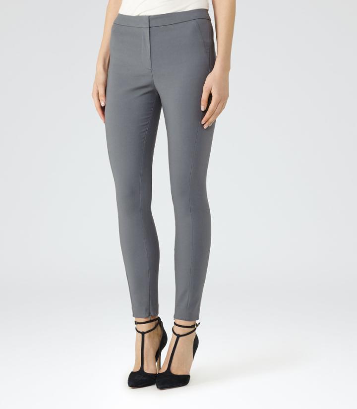 Reiss Darlas - Skinny Tailored Trousers In Blue, Womens, Size 2