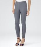 Reiss Darla - Womens Skinny Tailored Trousers In Grey, Size 10