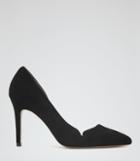 Reiss Venus - Womens Suede Court Shoes In Black, Size 3