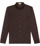 Reiss Chapter - Mens Mercerised Cotton Shirt In Purple, Size Xs