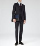 Reiss Horatious - Mens Checked Wool Suit In Blue, Size 38