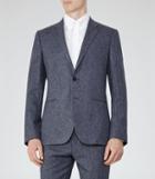 Reiss Tanaka B - Mens Notch Lapel Blazer In Blue, Size 38