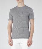 Reiss Wallace - Mens Jacquard Weave T-shirt In Blue, Size L