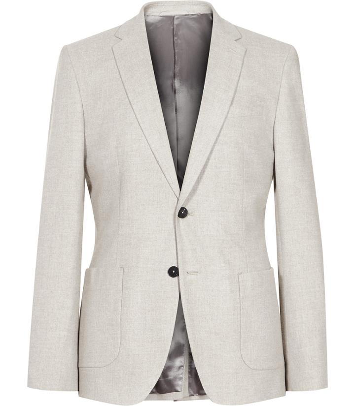 Reiss Alli - Mens Patch Pocket Blazer In Brown, Size 36