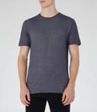 Reiss Shine - Honeycomb Weave T-shirt In Blue, Mens, Size Xs