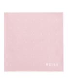Reiss Planet - Silk Twill Pocket Square In Pink, Mens