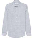 Reiss Captain - Mens Checked Slim-fit Shirt In White, Size Xs