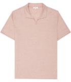 Reiss Almancil - Mens Open Collar Polo Shirt In Pink, Size Xs