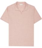 Reiss Almancil - Mens Open Collar Polo Shirt In Pink, Size Xs