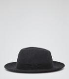 Reiss Grosvenor - Mens Christys Wool Fedora Hat In Grey, Size S