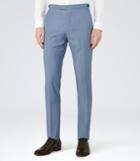 Reiss Call T - Mens Slim Wool Trousers In Blue, Size 34
