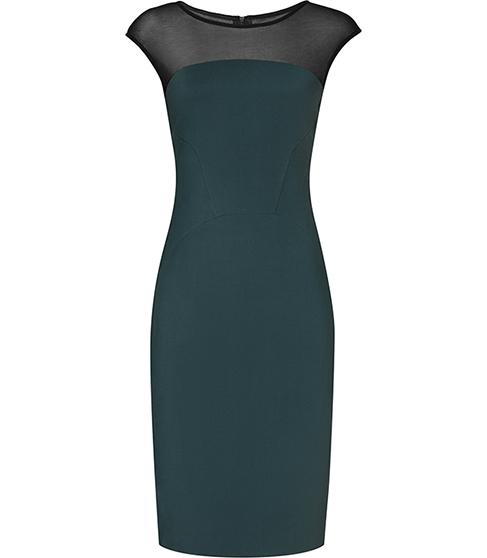 Reiss Danique Mesh-detail Dress