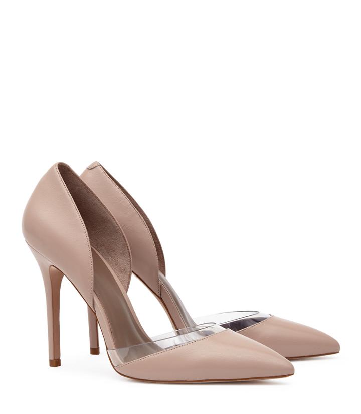 Reiss Paolina - Leather And Vinyl Shoes In White, Womens, Size 5