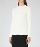 Reiss Duana - Womens Ribbed Top In White, Size Xs