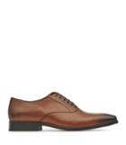 Reiss Fenton - Mens Leather Oxford Shoes In Brown, Size 7