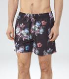 Reiss Lucas - Floral Print Swim Shorts In White, Mens, Size Xs