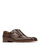 Reiss Calwer - Monk Strap Shoes In Brown, Mens, Size 8