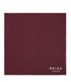 Reiss Moon - Mens Silk Pocket Square In Red, Size One Size