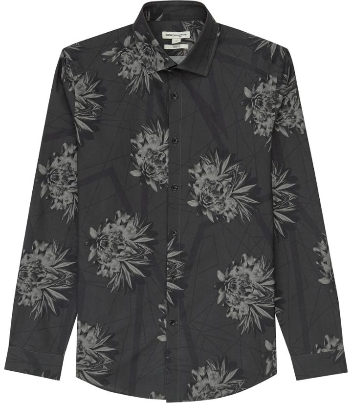 Reiss Nightshade - Mens Floral Print Shirt In Brown, Size S