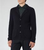 Reiss Iceland - Ribbed Cardigan In Blue, Mens, Size Xs