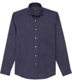Reiss Perdie - Mens Linen Shirt In Blue, Size Xs