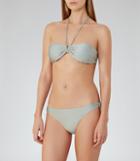 Reiss Bermuda T - Womens Bandeau Bikini Top In Green, Size Xs