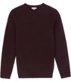 Reiss Zagger - Mens Honeycomb Jumper In Purple, Size Xs