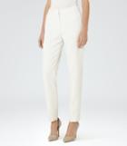 Reiss Rox Trouser - Womens Tuxedo Trousers In White, Size 4