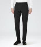 Reiss Farrow T - Mens Slim Wool Trousers In Grey, Size 30