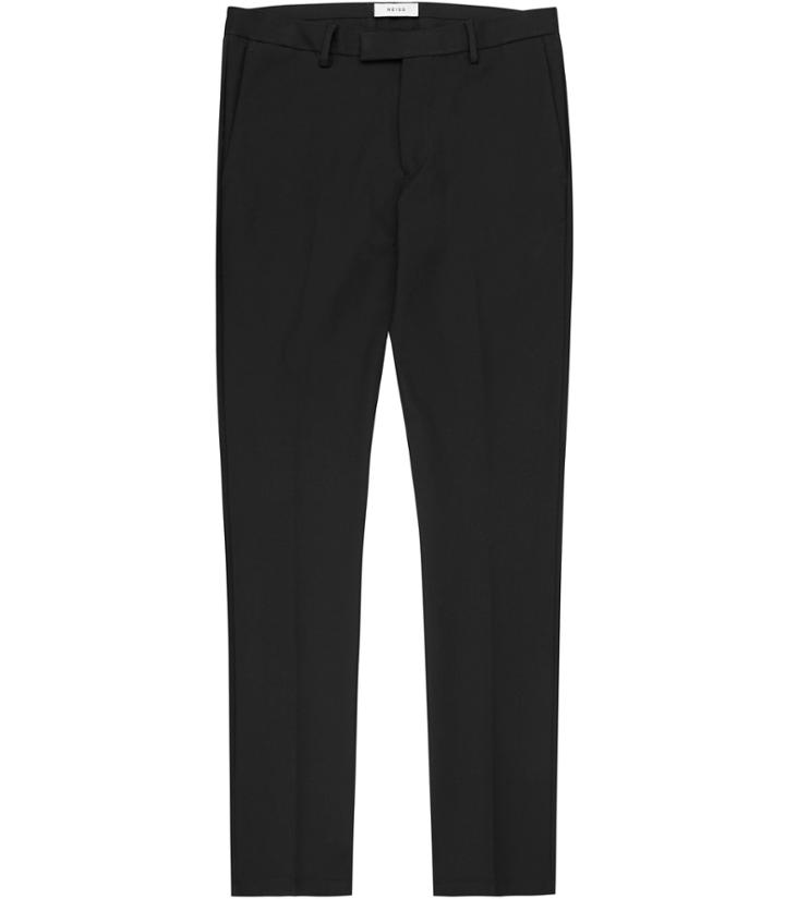 Reiss Westbury - Mens Slim-fit Chinos In Black, Size 28