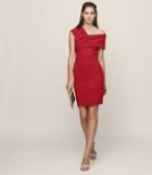 Reiss Cristiana - One-shoulder Cocktail Dress In Red, Womens, Size 0