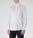 Reiss Wright - Slim Stripe Shirt In White, Mens, Size S