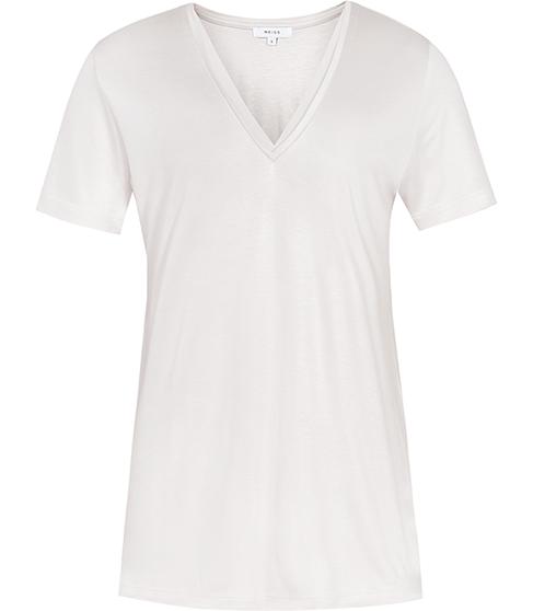 Reiss Leo Neckline-trim T-shirt