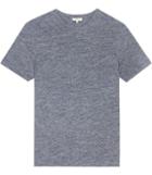 Reiss Mayers - Mens Flecked Crew-neck T-shirt In Blue, Size Xs