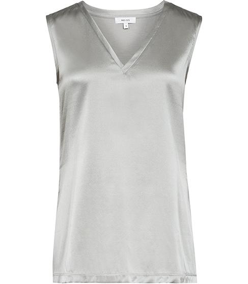 Reiss Fi Silk-front Tank Top