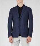 Reiss Teller - Mens Slim Wool Blazer In Blue, Size 38