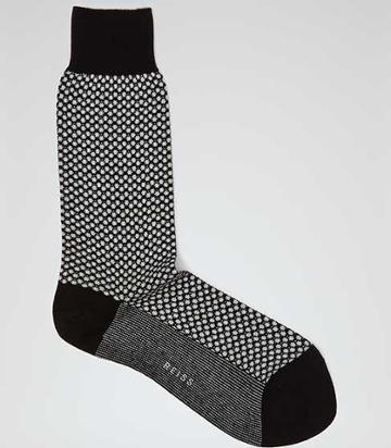 Reiss Cabrol Mini Circle Print Socks
