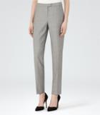 Reiss Martine Trouser - Patterned Trousers In Black, Womens, Size 0
