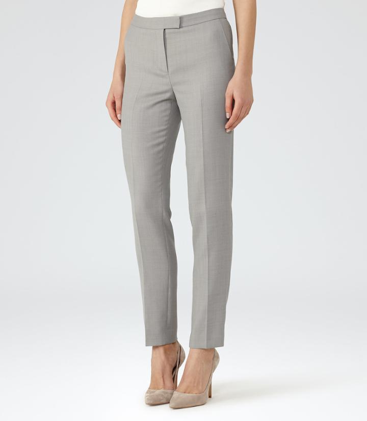 Reiss Kent Trouser - Tailored Trousers In Grey, Womens, Size 0