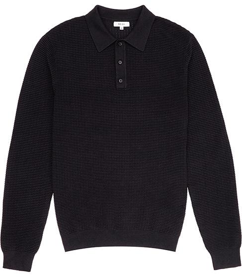 Reiss Brion Textured Polo Shirt