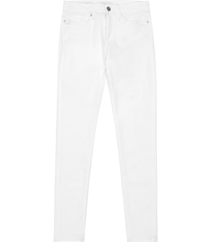 Reiss Stevie - Womens Low-rise Skinny Jeans In White, Size 24