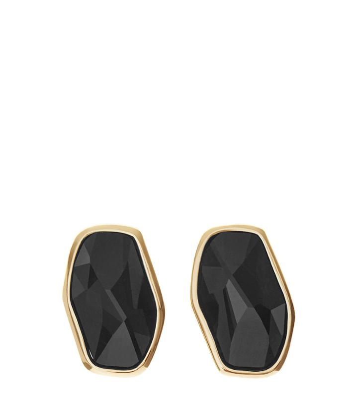 Reiss Astrid - Womens Stud Earrings With Crystals From Swarovski In Black, Size One Size