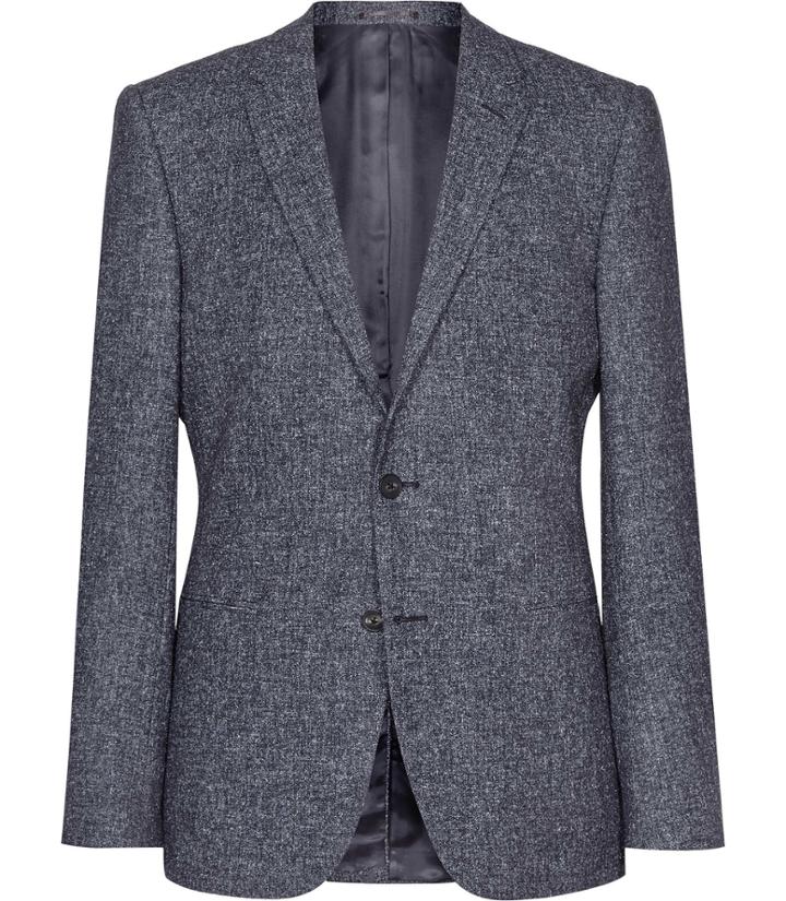 Reiss Turner B - Mens Flecked Slim Blazer In Grey, Size 36