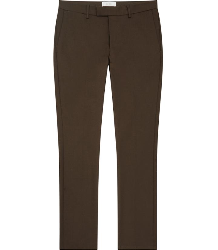 Reiss Westbury - Mens Slim-fit Chinos In Brown, Size 34