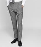 Reiss Robin T - Hopsack Weave Trousers In Grey, Mens, Size 30