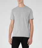 Reiss Bridge - Mens Fleck-print T-shirt In Grey, Size S