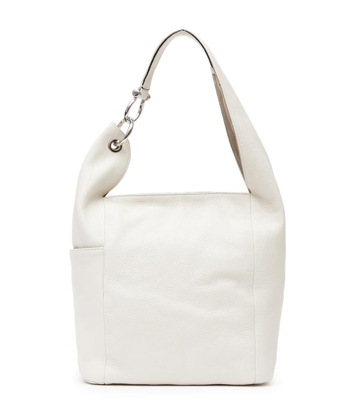 Reiss Edie - Womens Tumbled-leather Tote In White