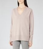 Reiss Selma - Wool And Cashmere Jumper In Brown, Womens, Size Xs