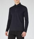 Reiss Santi - Mens Cotton Polo Shirt In Blue, Size S