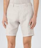 Reiss Ashford - Mens Tailored Linen Mix Shorts In Brown, Size 28